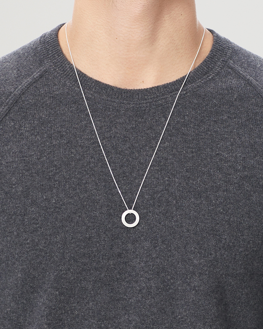 Herr | Gåvor | LE GRAMME | Circle Necklace Le 2.5  Sterling Silver