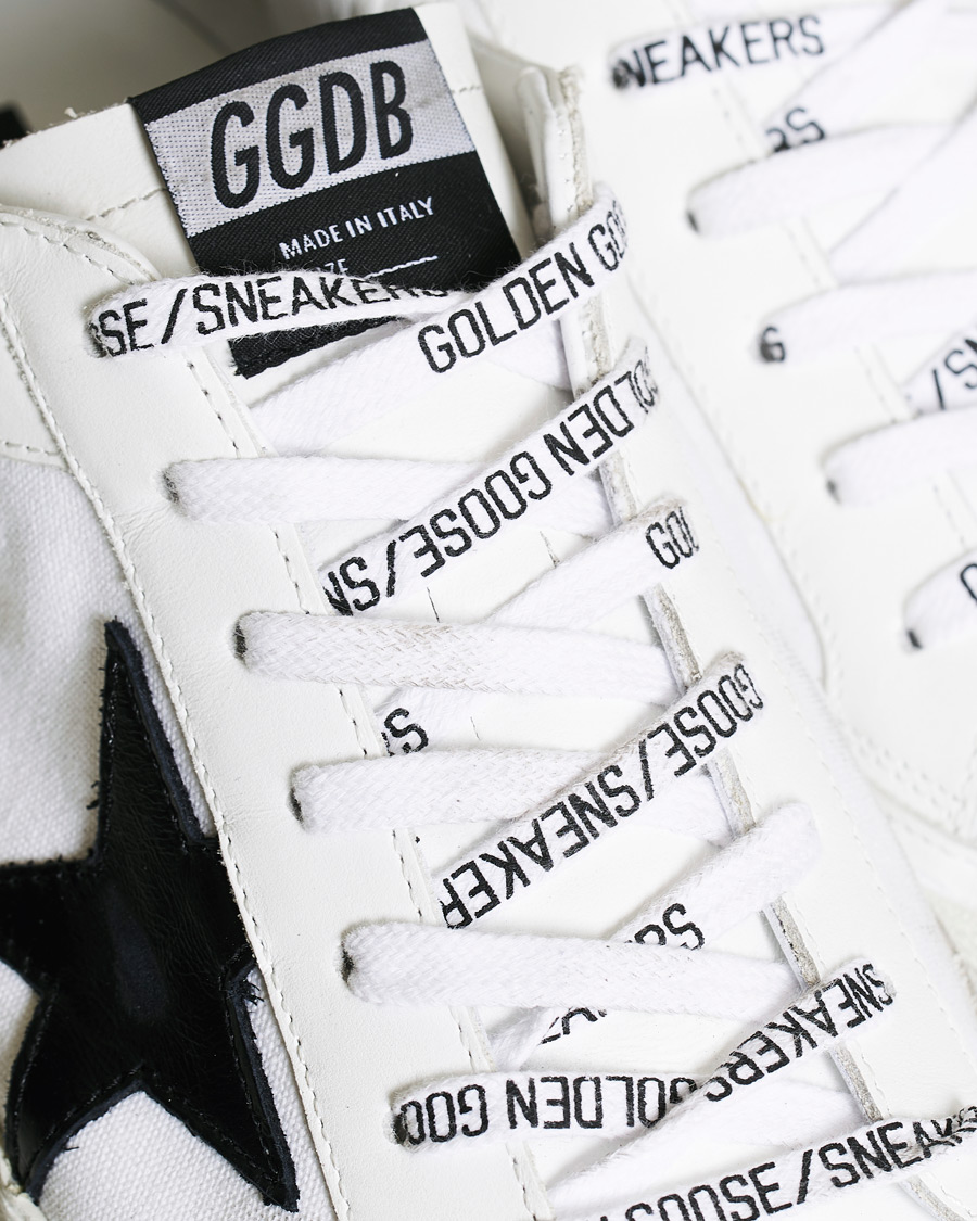 Herr | Golden Goose Deluxe Brand Black Star Canvas Superstar Sneaker White | Golden Goose | Deluxe Brand Black Star Canvas Superstar Sneaker White
