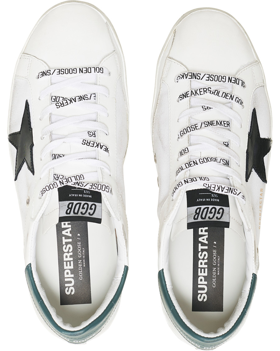 Herr | Golden Goose Deluxe Brand Black Star Canvas Superstar Sneaker White | Golden Goose | Deluxe Brand Black Star Canvas Superstar Sneaker White