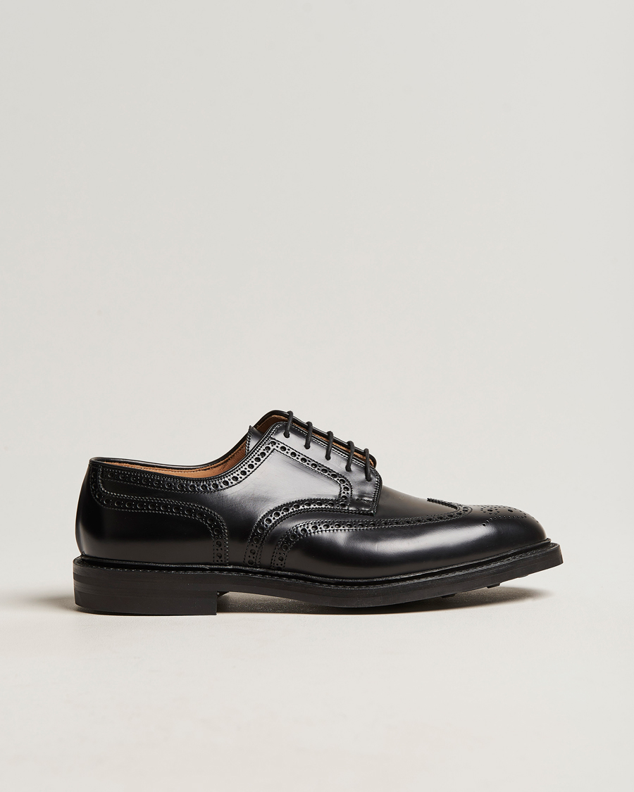 Herr | Brogues | Crockett & Jones | Pembroke Derbys Black Calf