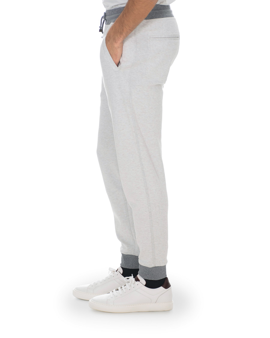 Herr | Byxor | Brunello Cucinelli | Super Light Cotton Jogging Trousers Light Beige