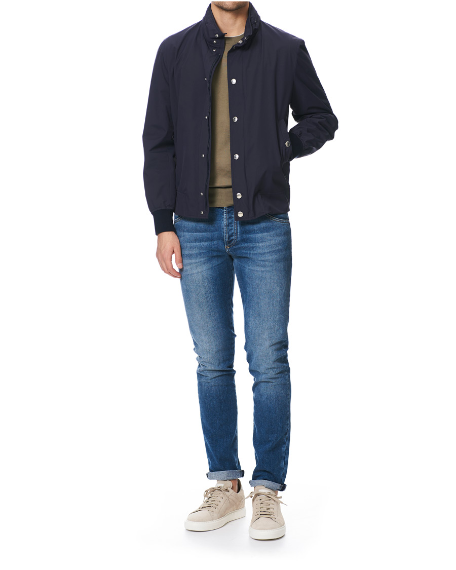 Herr | Tröjor | Brunello Cucinelli | Crew Neck Cotton Contrast Pullover Olive Green