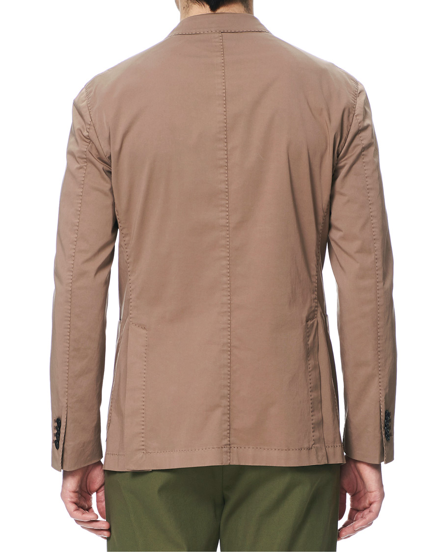 Herr | Kavajer | Boglioli | K Jacket Double Breasted Cotton Blazer Tobacco