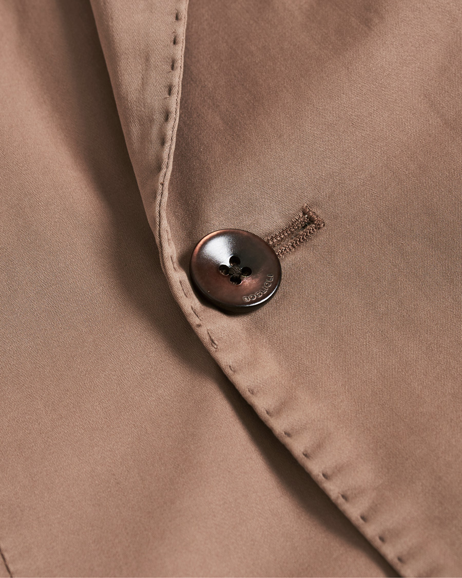 Herr | Kavajer | Boglioli | K Jacket Double Breasted Cotton Blazer Tobacco