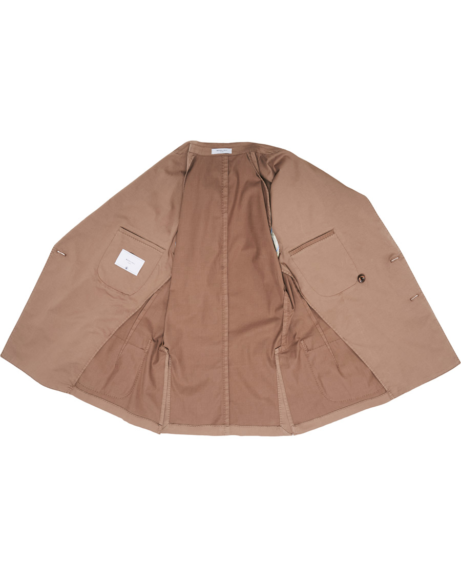Herr | Kavajer | Boglioli | K Jacket Double Breasted Cotton Blazer Tobacco