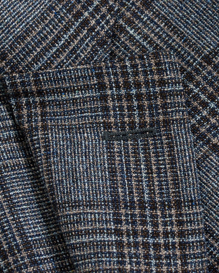 Herr | Kavajer | Boglioli | K Jacket Multicolour Overcheck Blazer Dark Blue