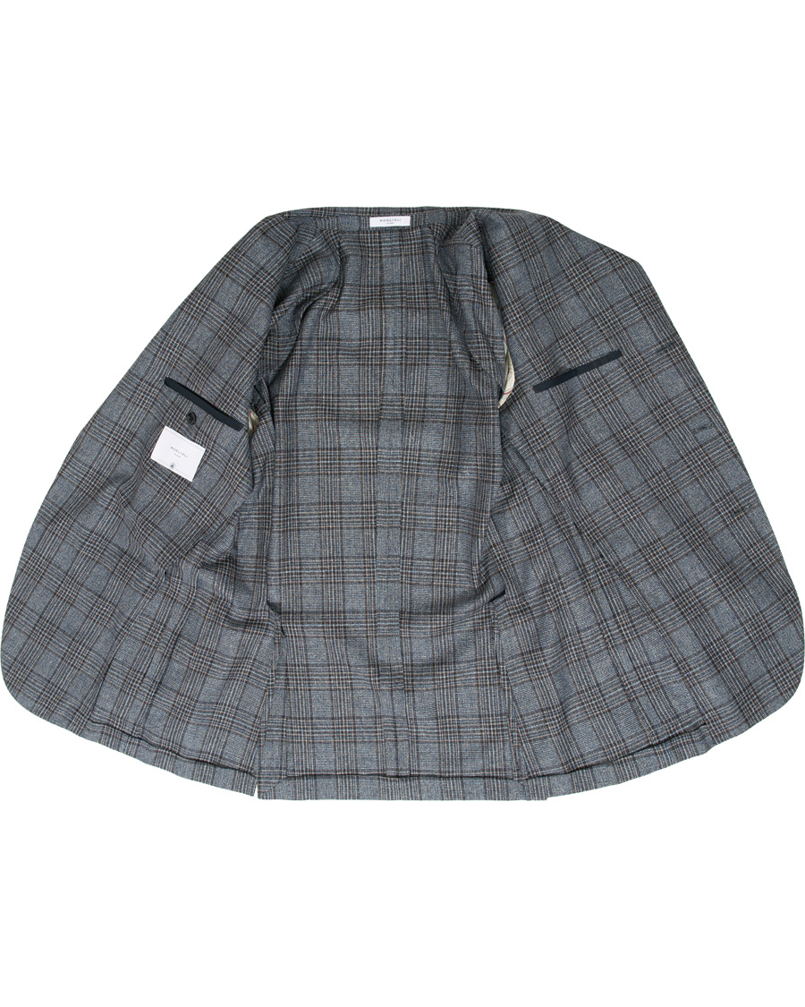 Herr | Kavajer | Boglioli | K Jacket Multicolour Overcheck Blazer Dark Blue