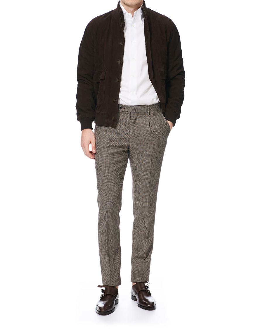 Herr | Skjortor | Mazzarelli | Soft Oxford Button Down Shirt White
