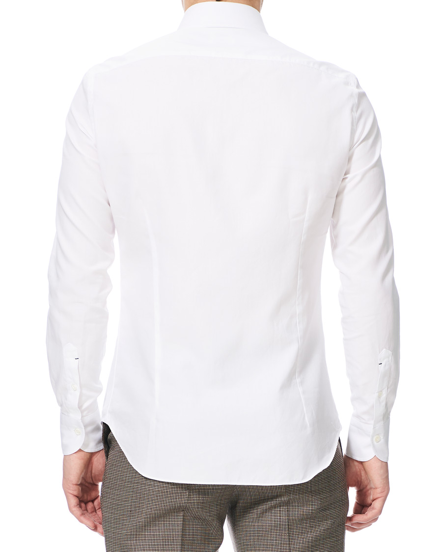Herr | Skjortor | Mazzarelli | Soft Oxford Button Down Shirt White
