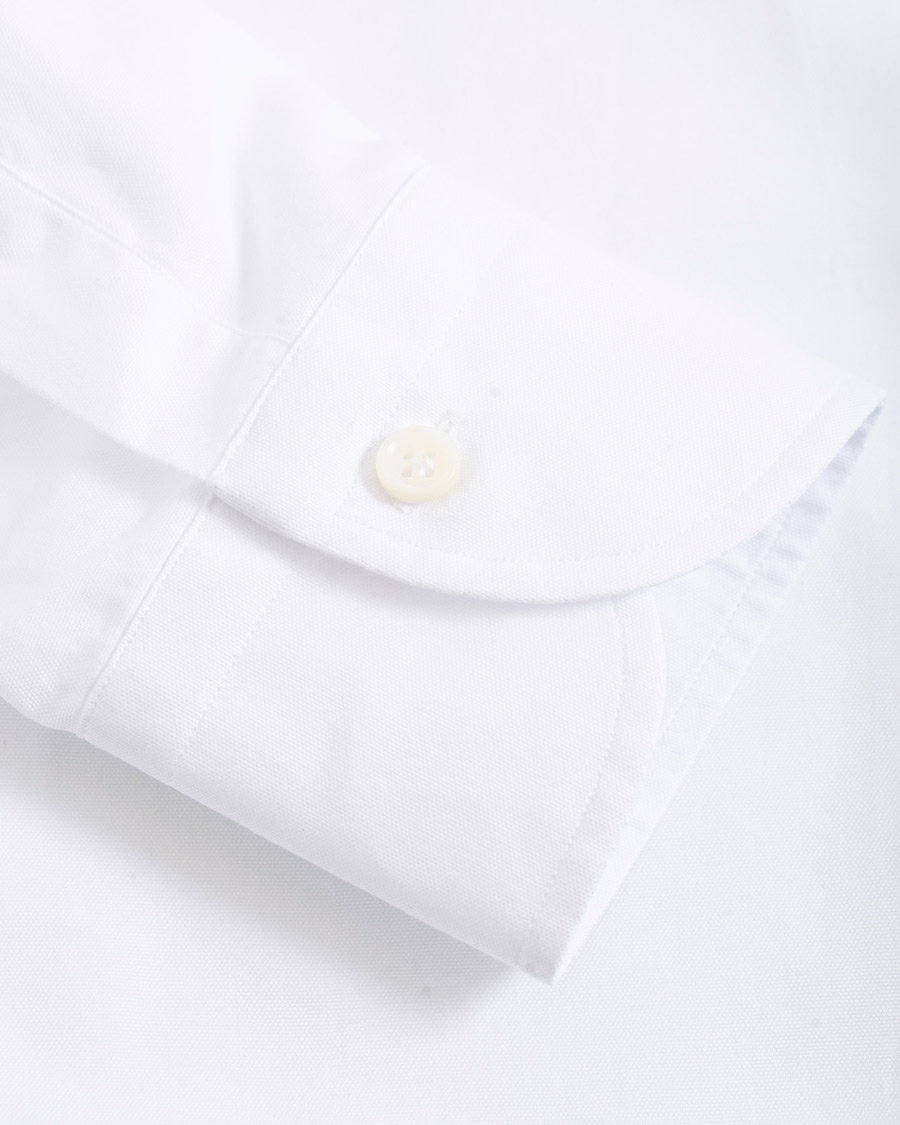 Herr | Skjortor | Mazzarelli | Soft Oxford Button Down Shirt White