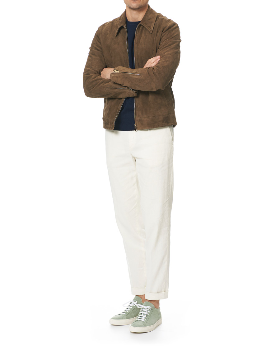 Herr | Common Projects Original Achilles Sneakers Green Suede | Common Projects | Original Achilles Sneakers Green Suede