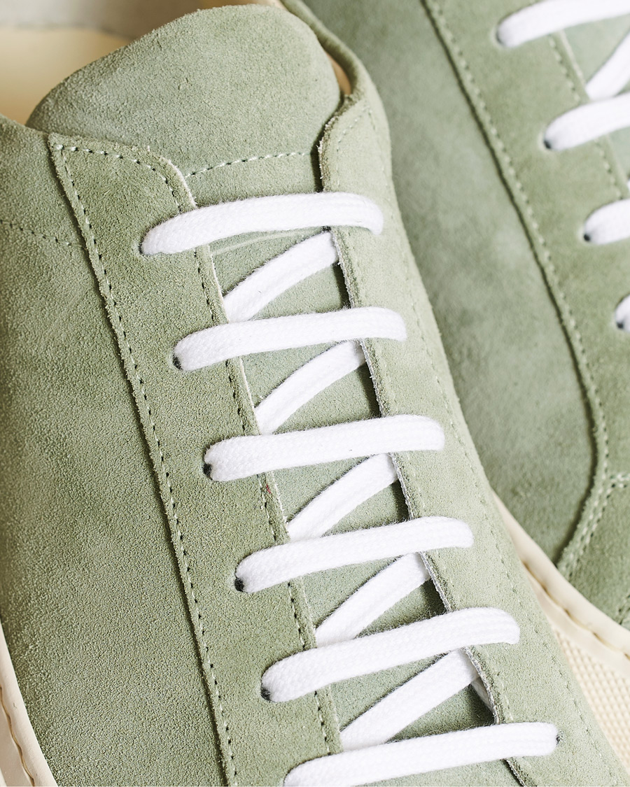 Herr | Common Projects Original Achilles Sneakers Green Suede | Common Projects | Original Achilles Sneakers Green Suede
