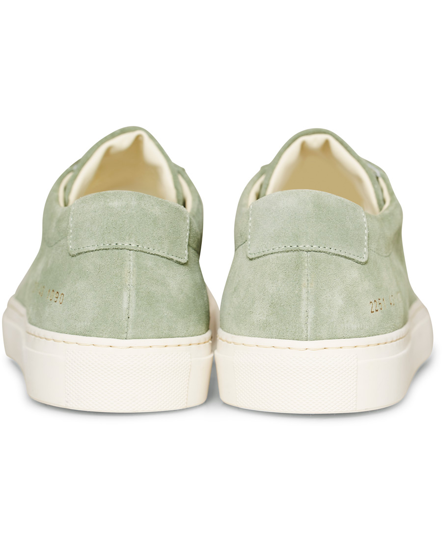 Herr | Common Projects Original Achilles Sneakers Green Suede | Common Projects | Original Achilles Sneakers Green Suede