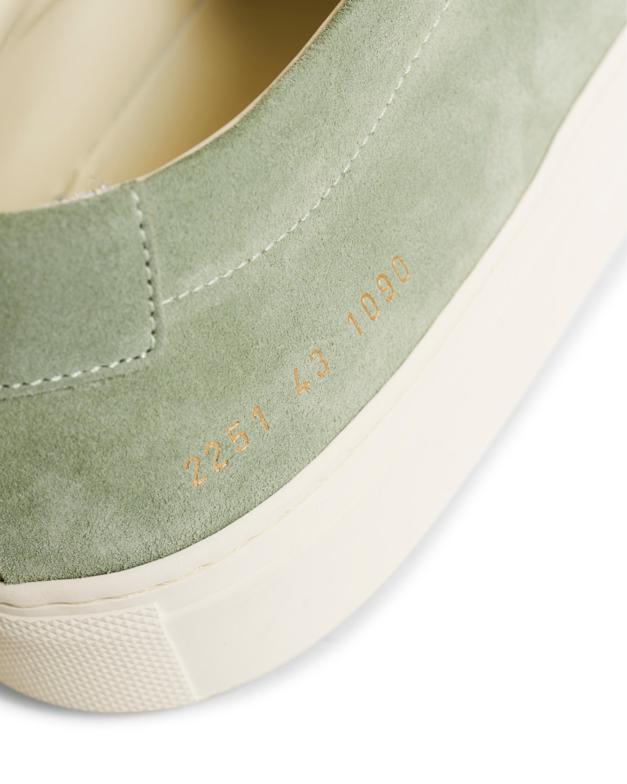 Herr | Common Projects Original Achilles Sneakers Green Suede | Common Projects | Original Achilles Sneakers Green Suede