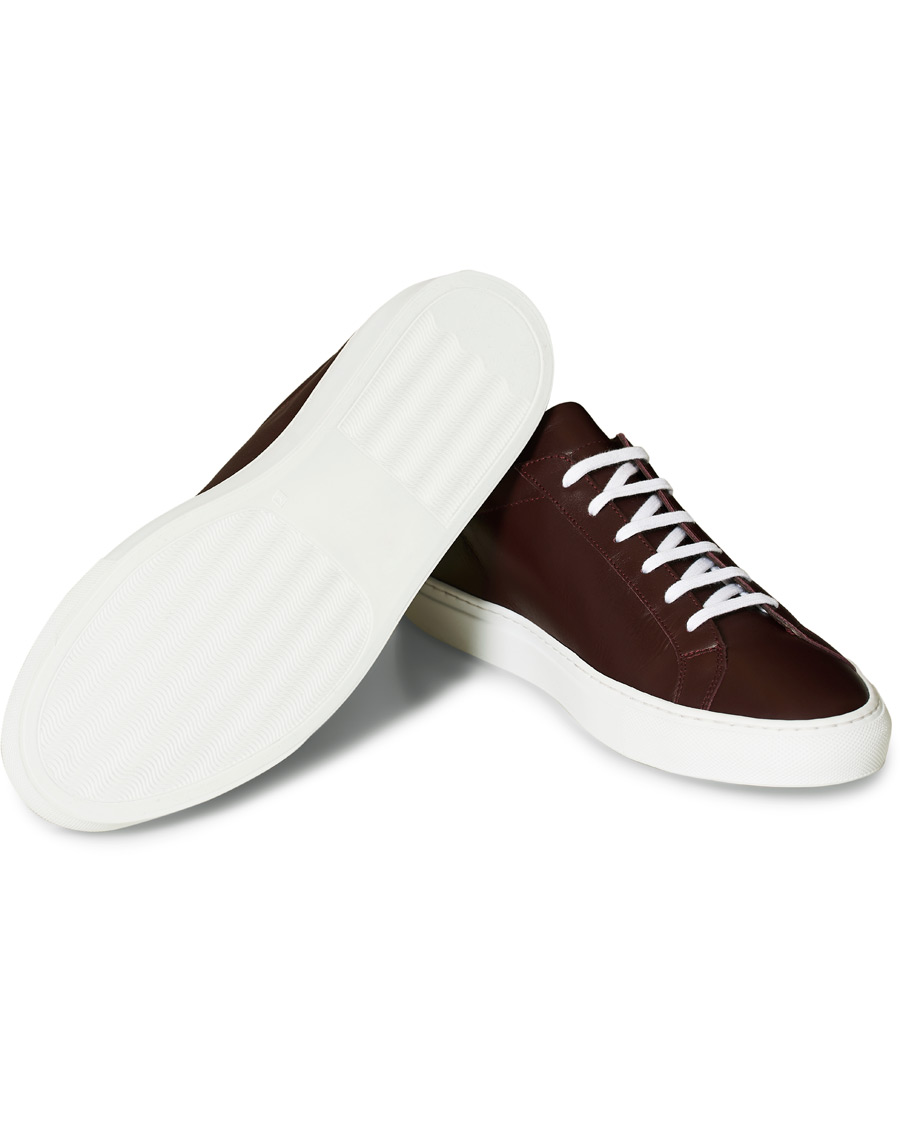 Herr | Common Projects Original Achilles Sneakers Bordeaux Calf | Common Projects | Original Achilles Sneakers Bordeaux Calf