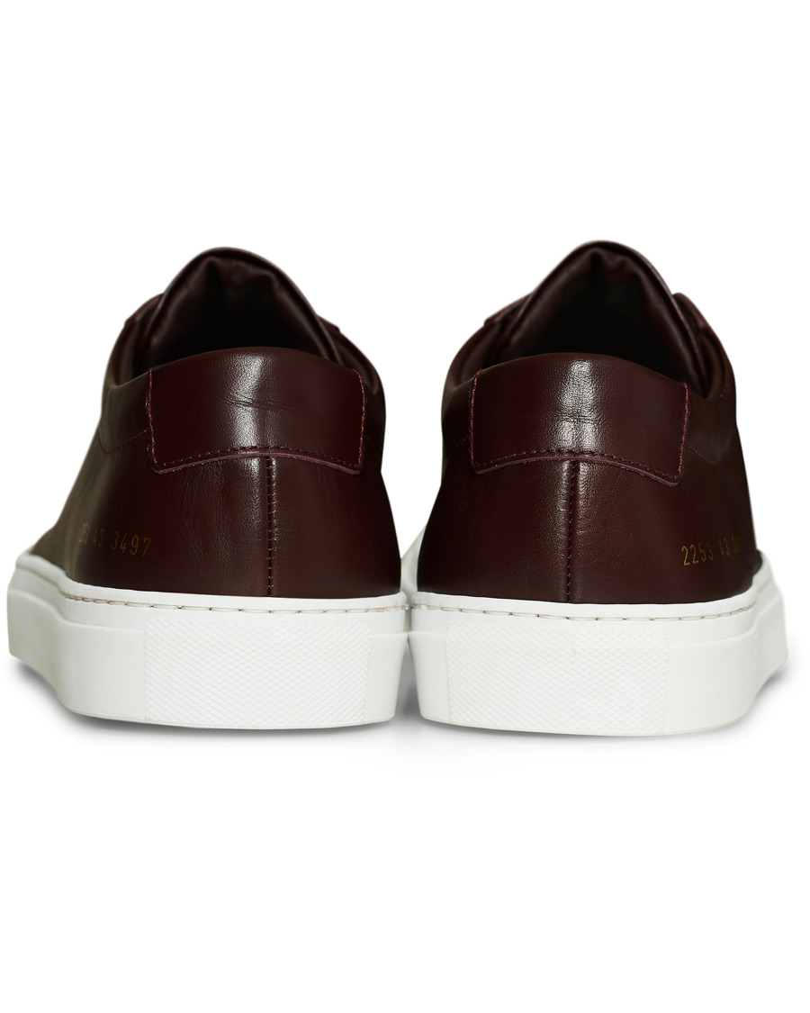 Herr | Common Projects Original Achilles Sneakers Bordeaux Calf | Common Projects | Original Achilles Sneakers Bordeaux Calf
