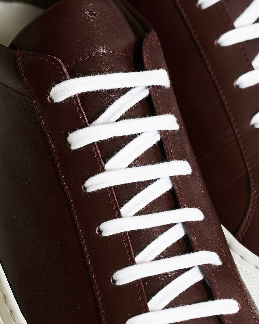 Herr | Common Projects Original Achilles Sneakers Bordeaux Calf | Common Projects | Original Achilles Sneakers Bordeaux Calf