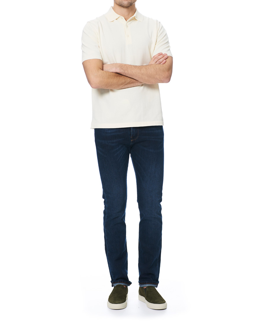 Herr | Pikéer | Andersen-Andersen | Organic Cotton Short Sleeve Polo Off White