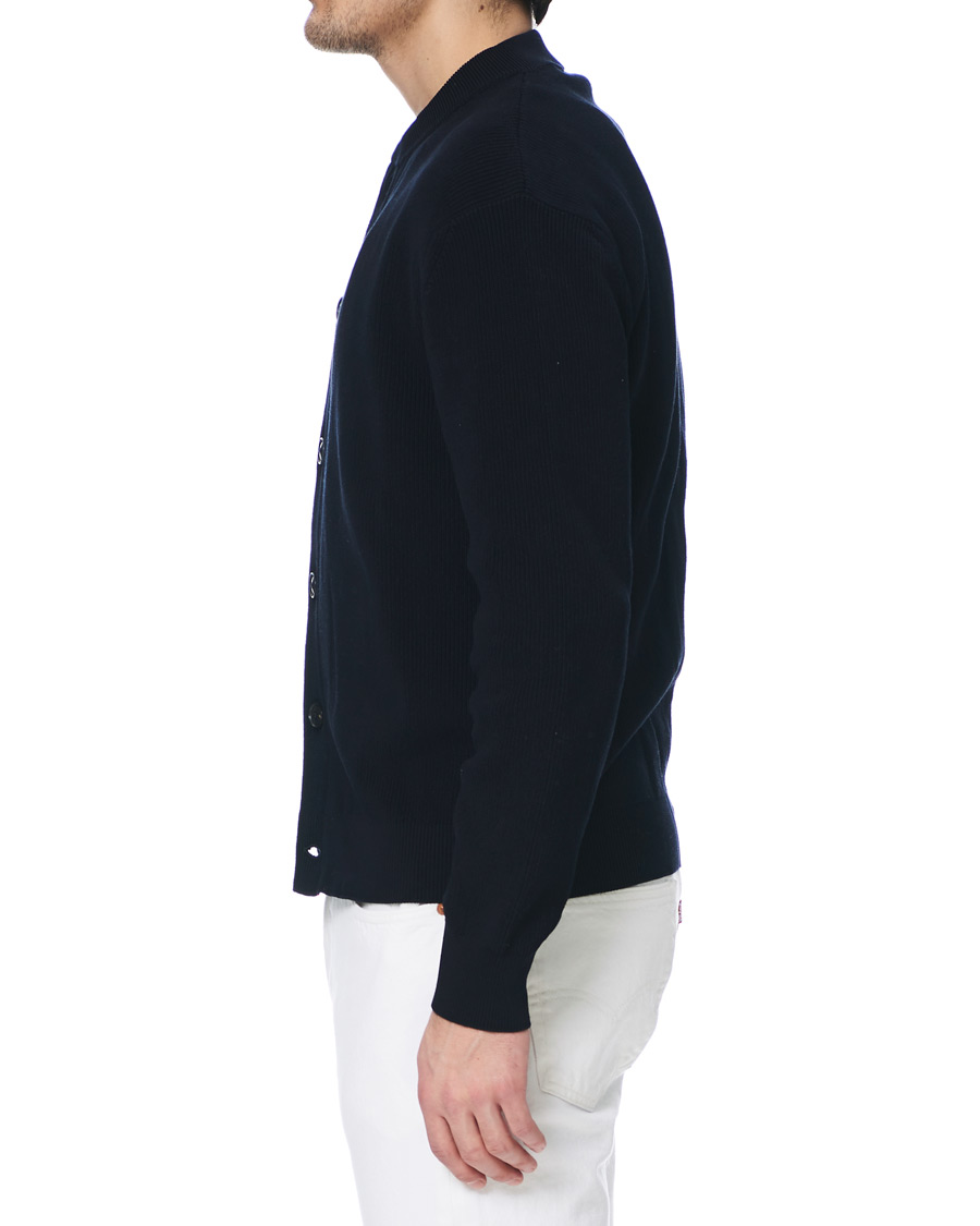 Herr | Tröjor | Andersen-Andersen | Organic Cotton Skipper Jacket Navy Blue