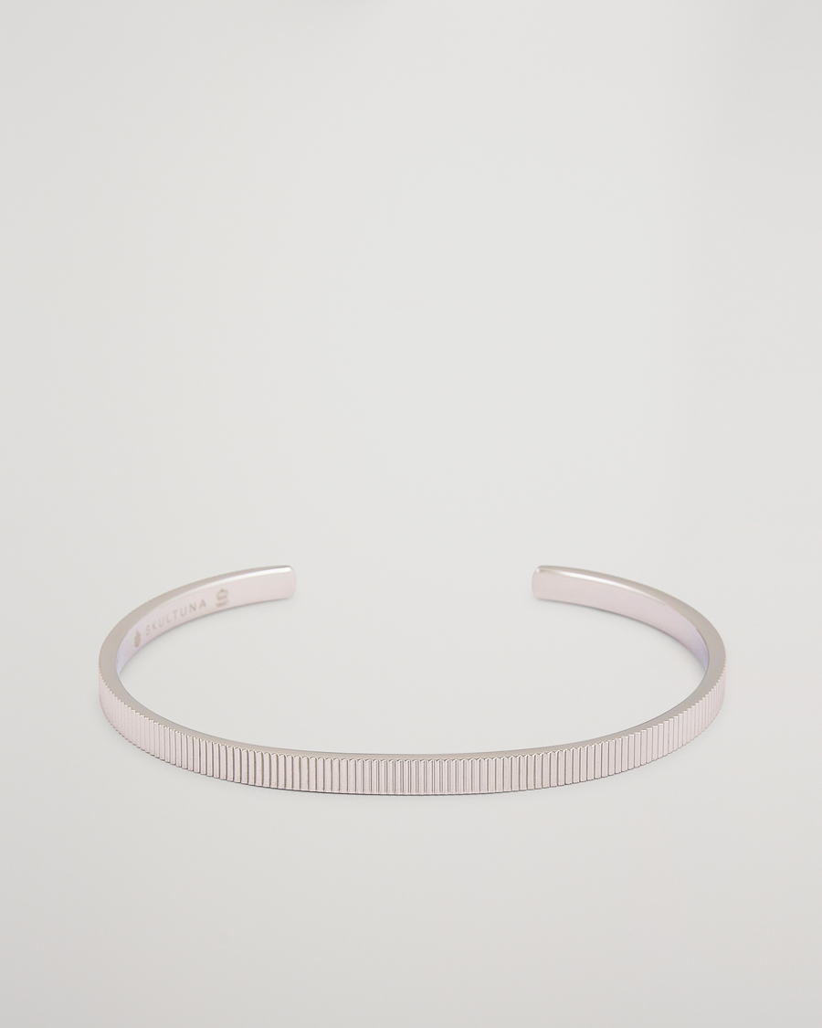 Herr | Smycken | Skultuna | Ribbed Cuff Polished Steel