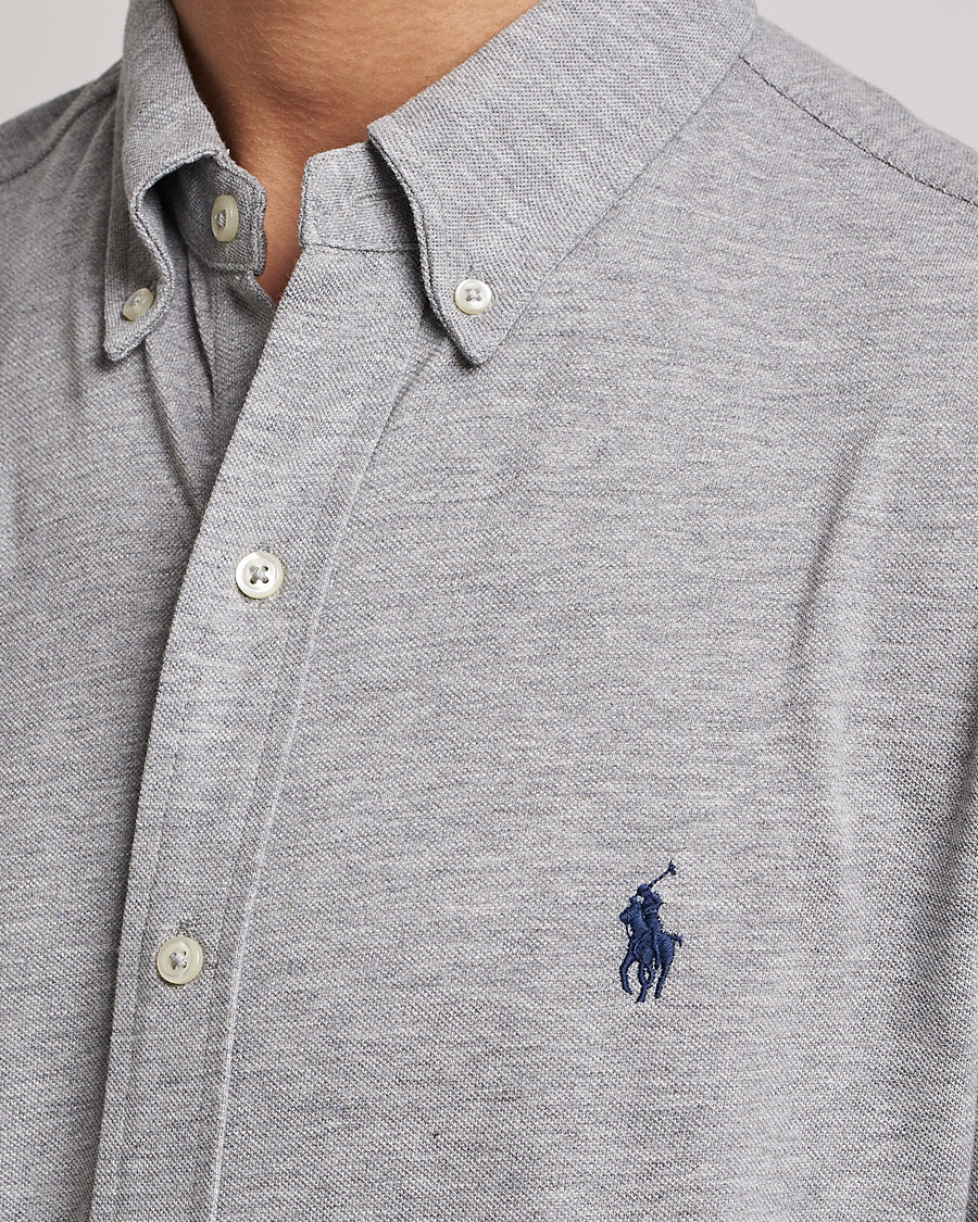 Herr | Skjortor | Polo Ralph Lauren | Slim Fit Featherweight Mesh Shirt Andover Heather