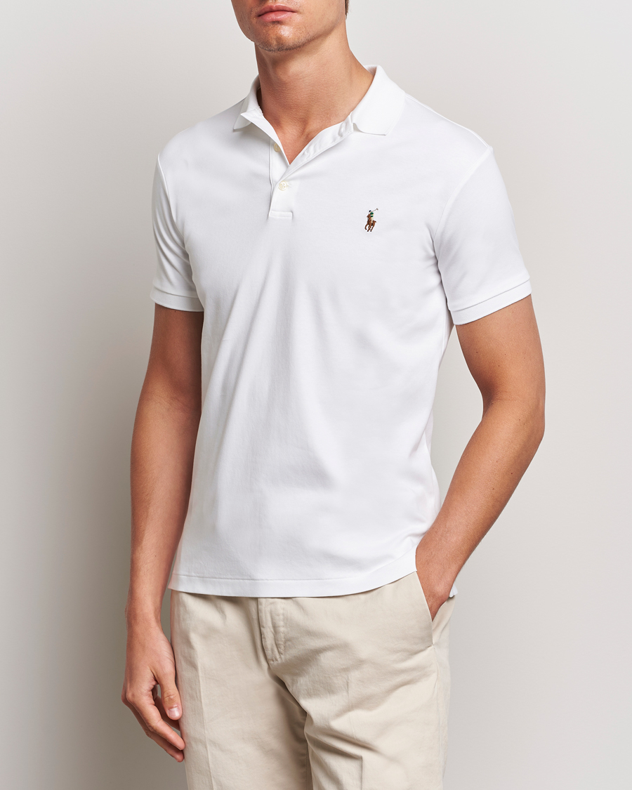 Herre | Polo Ralph Lauren | Polo Ralph Lauren | Slim Fit Pima Cotton Polo White