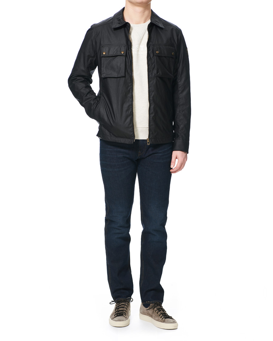 Herr | Jackor | Belstaff | Dunstall Waxed Jacket Black