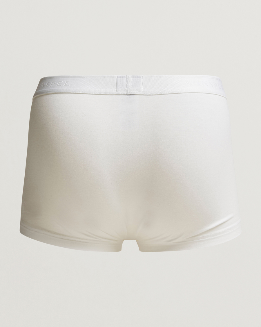 Herr | Trunks | Sunspel | Cotton Stretch Trunk White