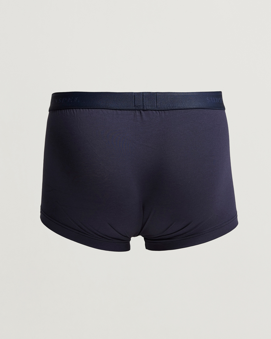 Herr | Best of British | Sunspel | 2-Pack Cotton Stretch Trunk Navy