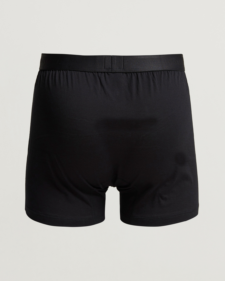 Herr | Underkläder | Sunspel | Superfine Two Button Cotton Black