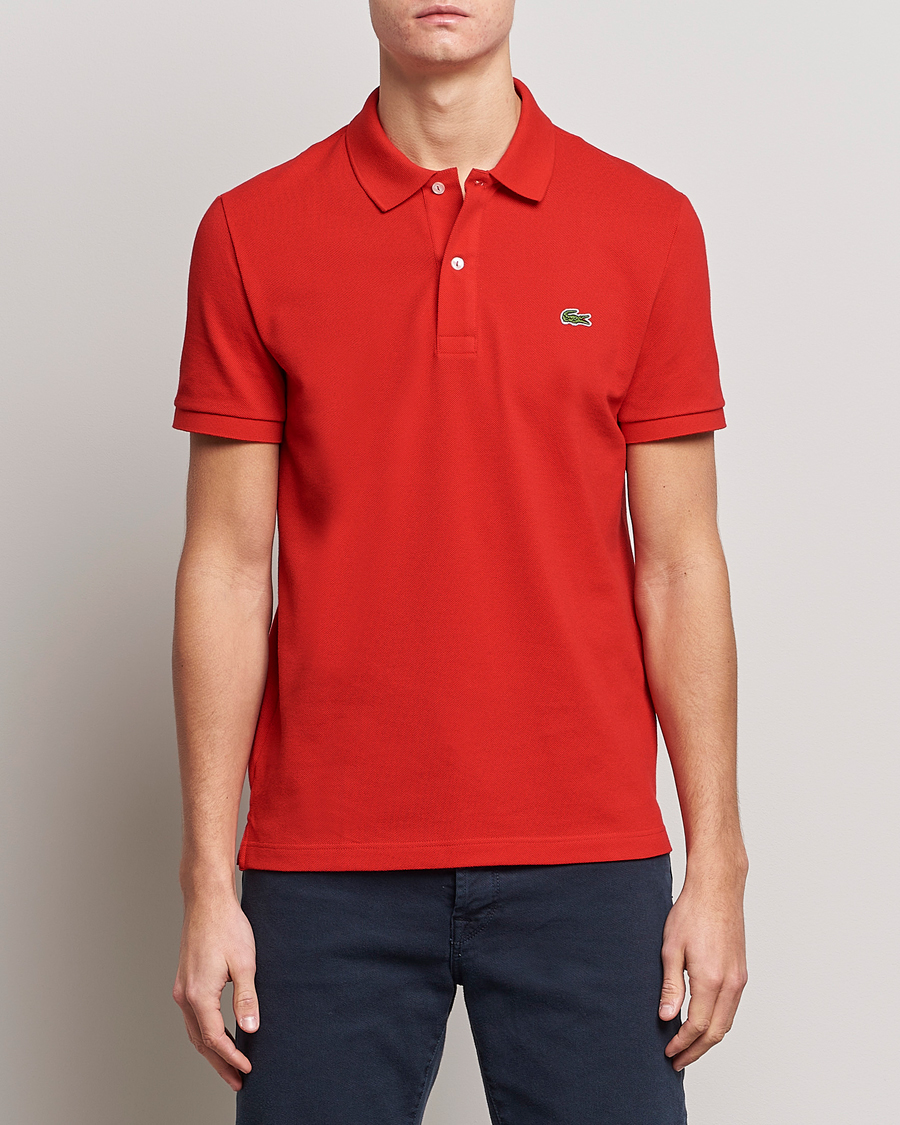 Herr | Pikéer | Lacoste | Slim Fit Polo Piké Red