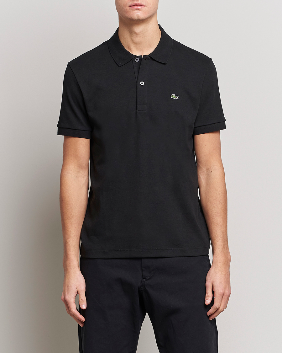 Herr | Pikéer | Lacoste | Pima Interlock Piké Black