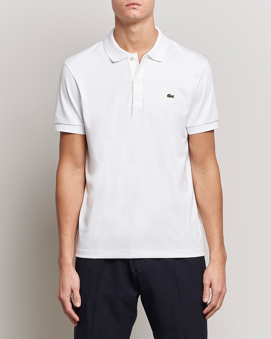 Herr | Pikéer | Lacoste | Pima Interlock Piké White