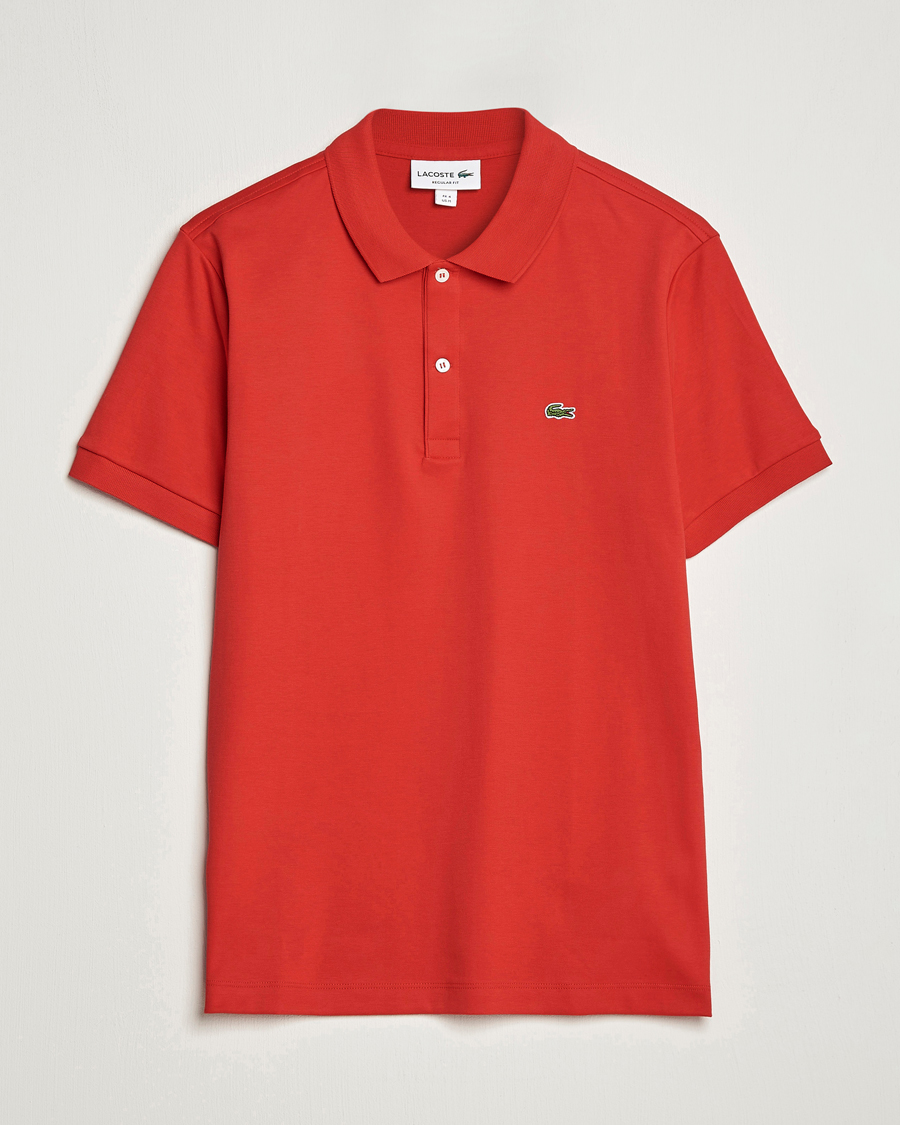 Herr | Pikéer | Lacoste | Pima Interlock Piké Red