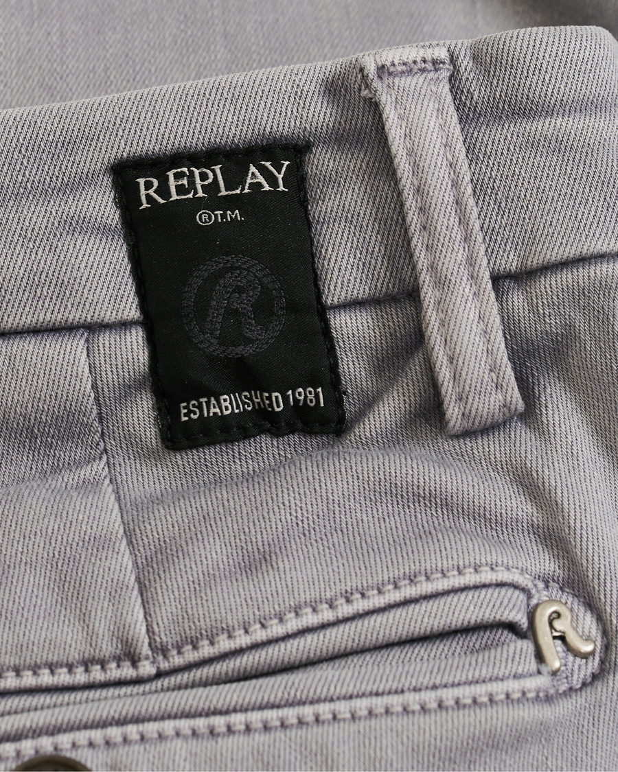 Herr | Byxor | Replay | Zeumar Hyperflex Chino Stone Grey