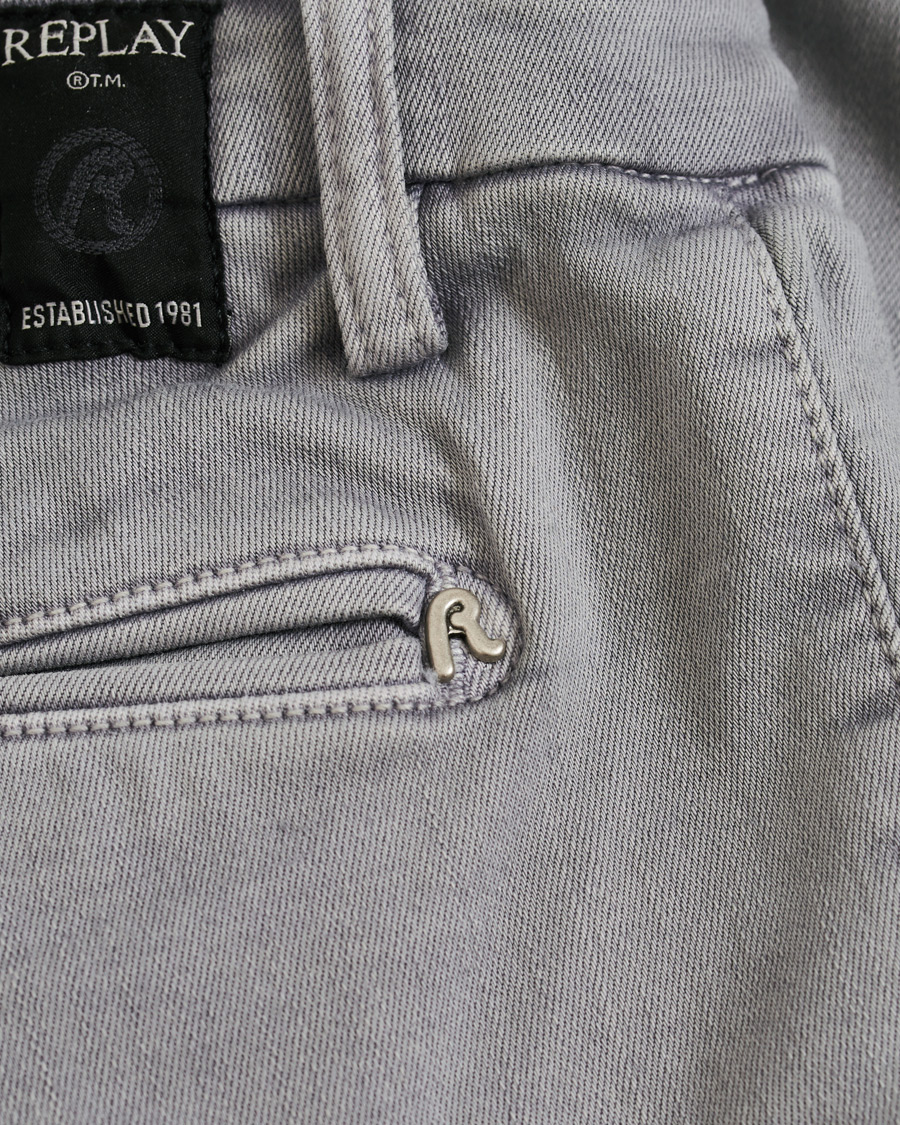 Herr | Byxor | Replay | Zeumar Hyperflex Chino Stone Grey