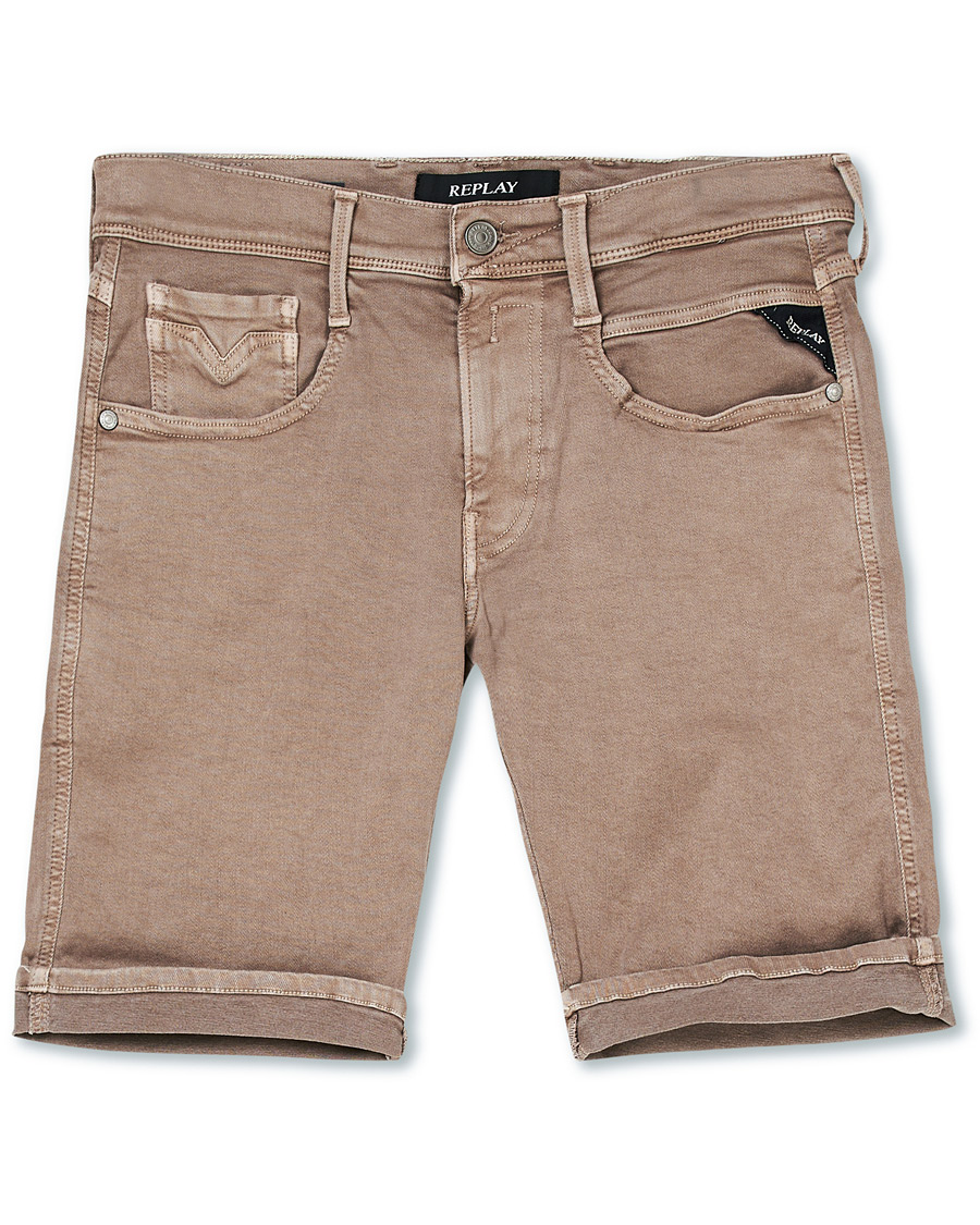 Herr | Shorts | Replay | Anbass Hyperflex Jeans Shorts Sand