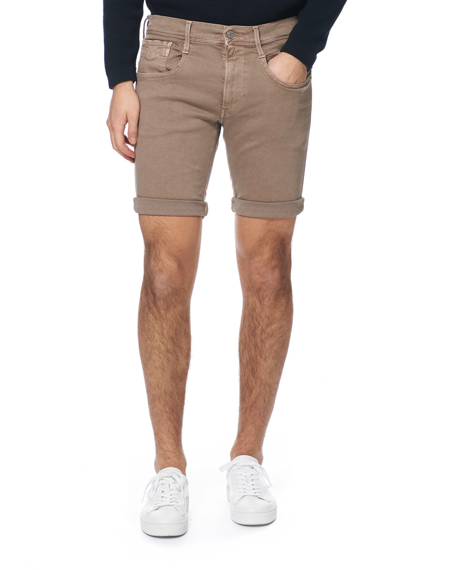 Herr | Shorts | Replay | Anbass Hyperflex Jeans Shorts Sand