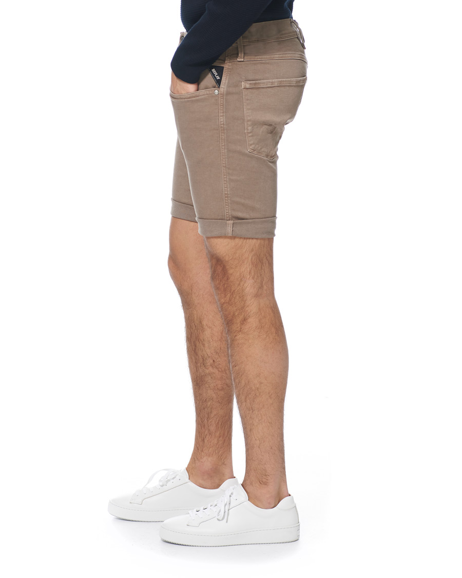 Herr | Shorts | Replay | Anbass Hyperflex Jeans Shorts Sand