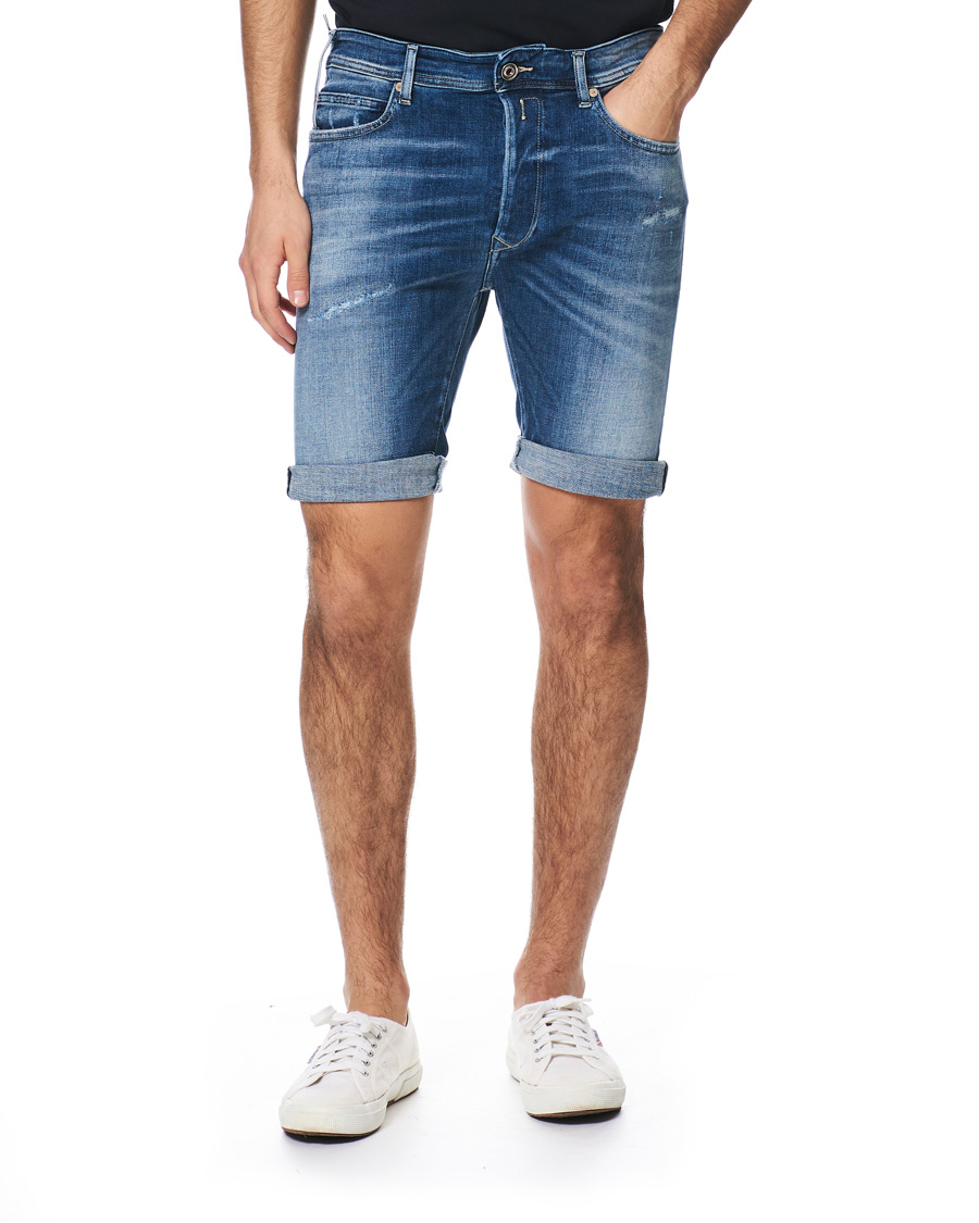 Herr | Shorts | Replay | RBJ901 Strech Shredded Jeans Shorts Ten Year Wash