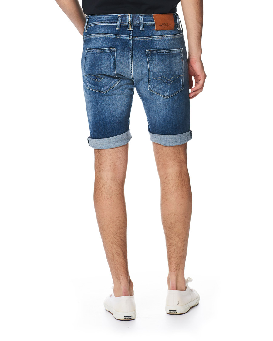 Herr | Shorts | Replay | RBJ901 Strech Shredded Jeans Shorts Ten Year Wash