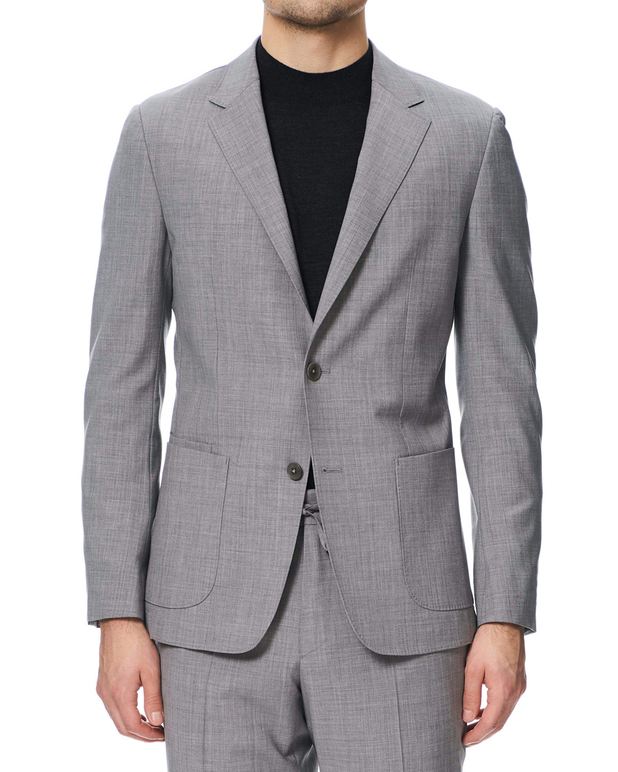 Herr | Kostymer | Z Zegna | Techmerino Washable Wool Suit Light Grey