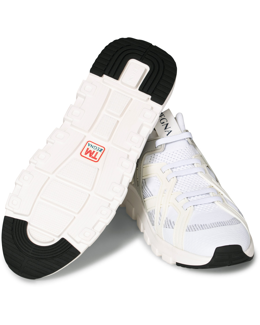 Herr | Z Zegna Techmerino Sock Sneaker White | Z Zegna | Techmerino Sock Sneaker White