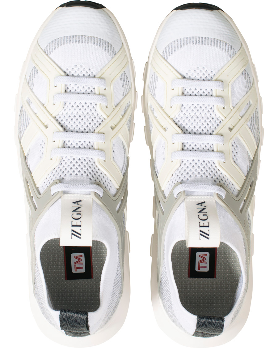 Herr | Z Zegna Techmerino Sock Sneaker White | Z Zegna | Techmerino Sock Sneaker White