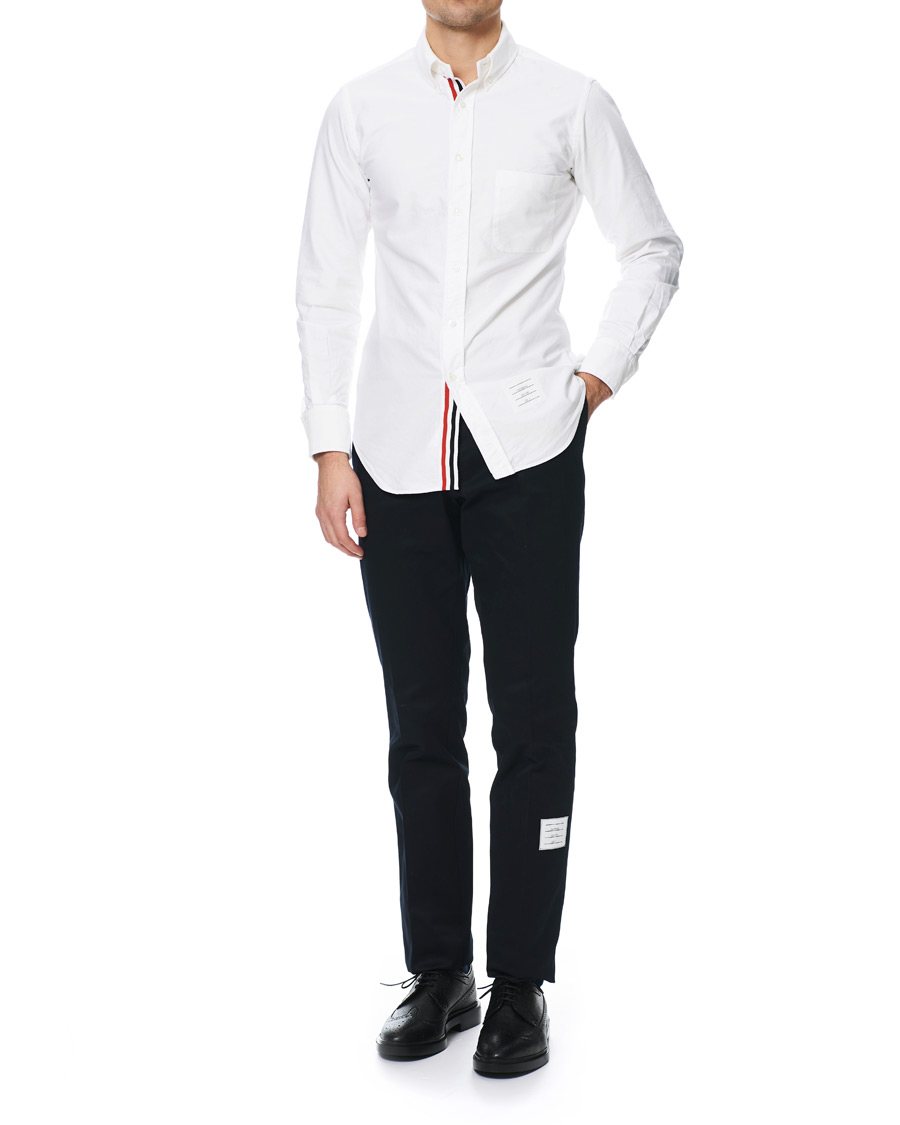 Herr | Skjortor | Thom Browne | Contrast Oxford Button Down Shirt White