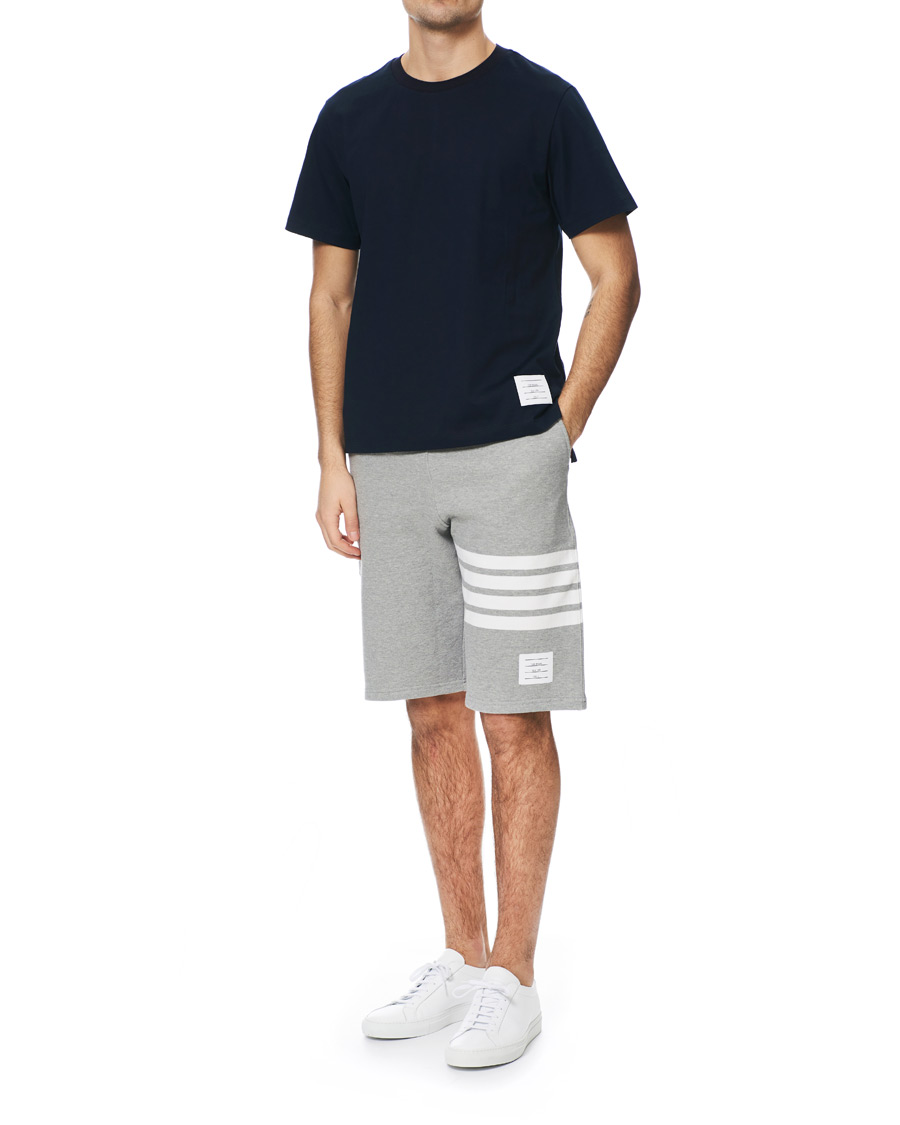 Herr | T-Shirts | Thom Browne | Side Slit Short Sleeve T-Shirt Navy
