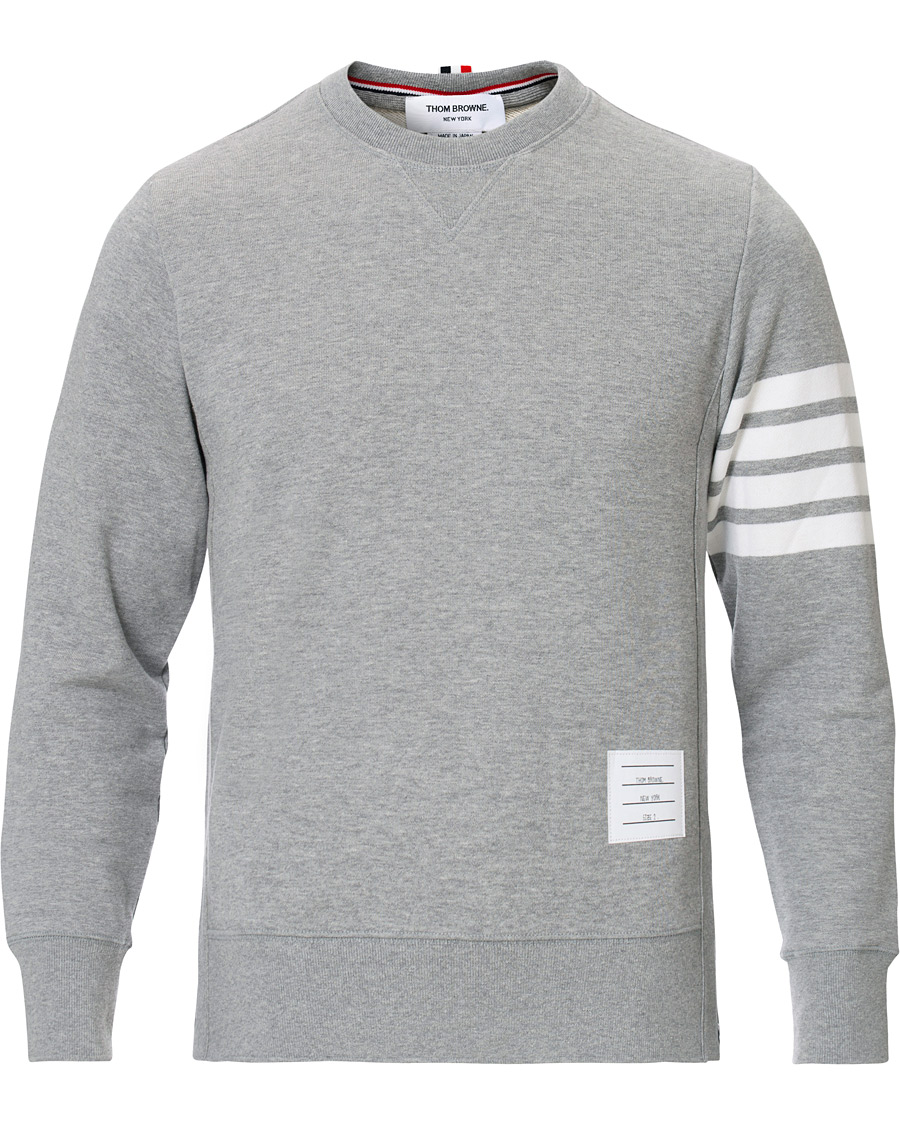 Herr | Tröjor | Thom Browne | 4 Bar Loopback Sweatshirt Light Grey