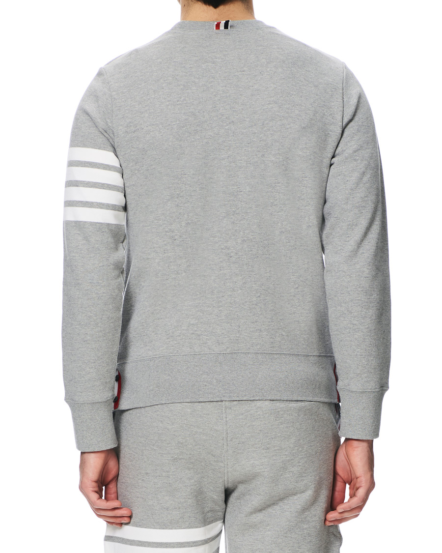 Herr | Tröjor | Thom Browne | 4 Bar Loopback Sweatshirt Light Grey