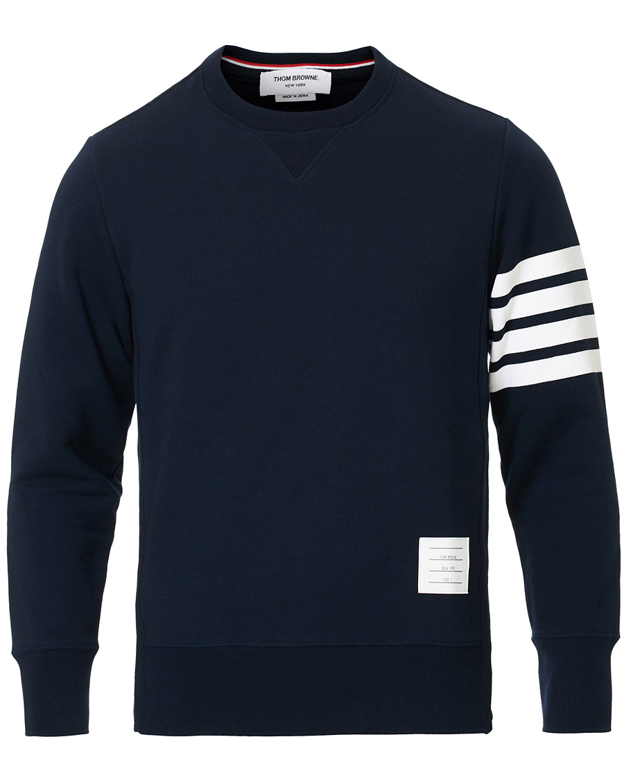 Herr | Tröjor | Thom Browne | 4 Bar Classic Sweatshirt Navy
