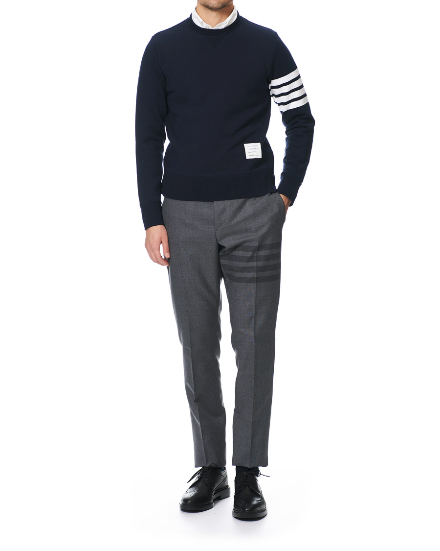 Herr | Tröjor | Thom Browne | 4 Bar Classic Sweatshirt Navy
